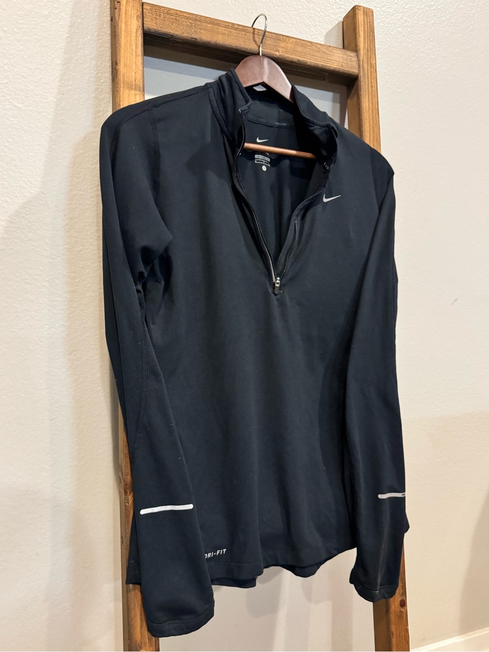 Nike Black Quarter-Zip Athletic Pullover